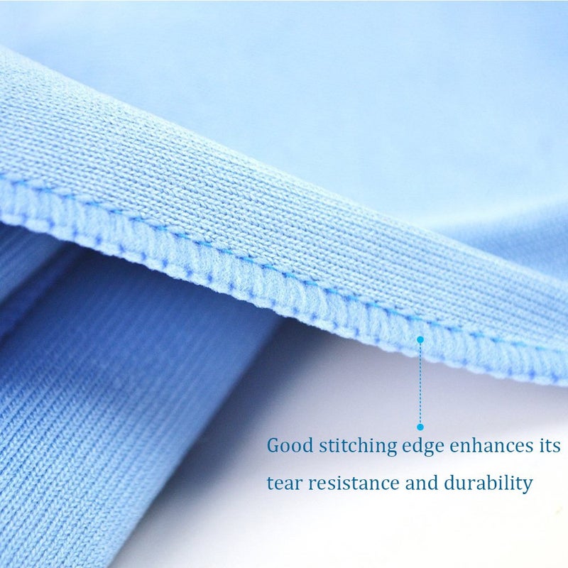 Auto Care Microfiber Glass Cleaning Cloths Towels for Windows Mirrors Windshield Computer Screen TV Tablets Dishes Camera Lenses Chemical Free Lint Free Scratch Free (12"x12", Blue, 8 Pack) - Image 3